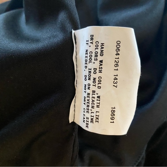 Black Sequin Babydoll Dress Formal Mini Size Medium 2000s Y2K Tie Waist Satin - Picture 7 of 7